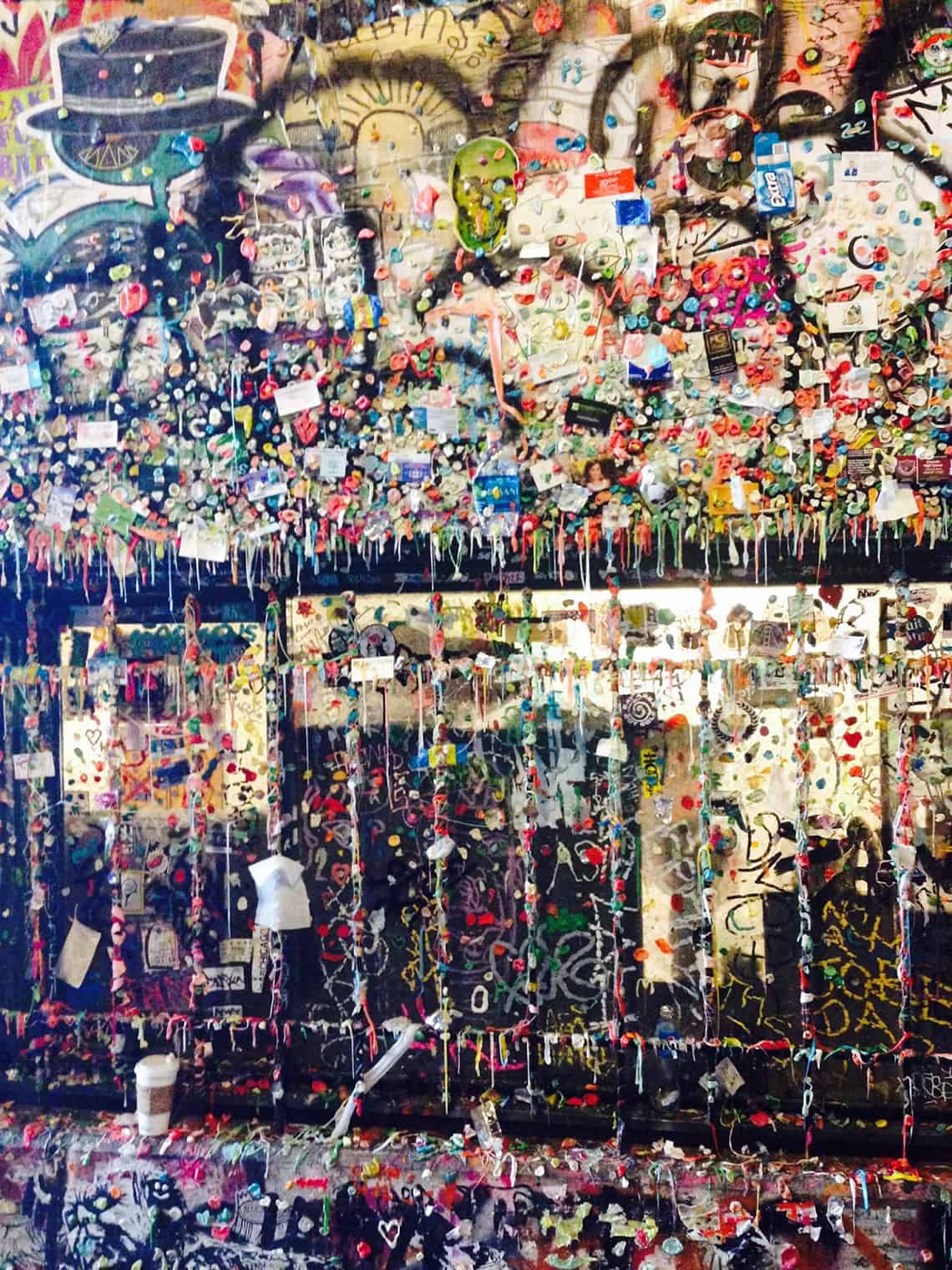 The Gum Wall downtown Seattle