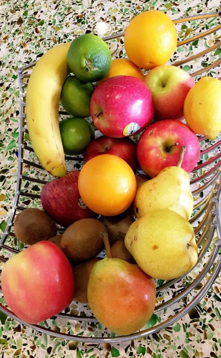 Organic fruit selection