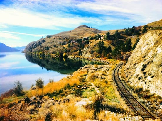 Community at rail trail event